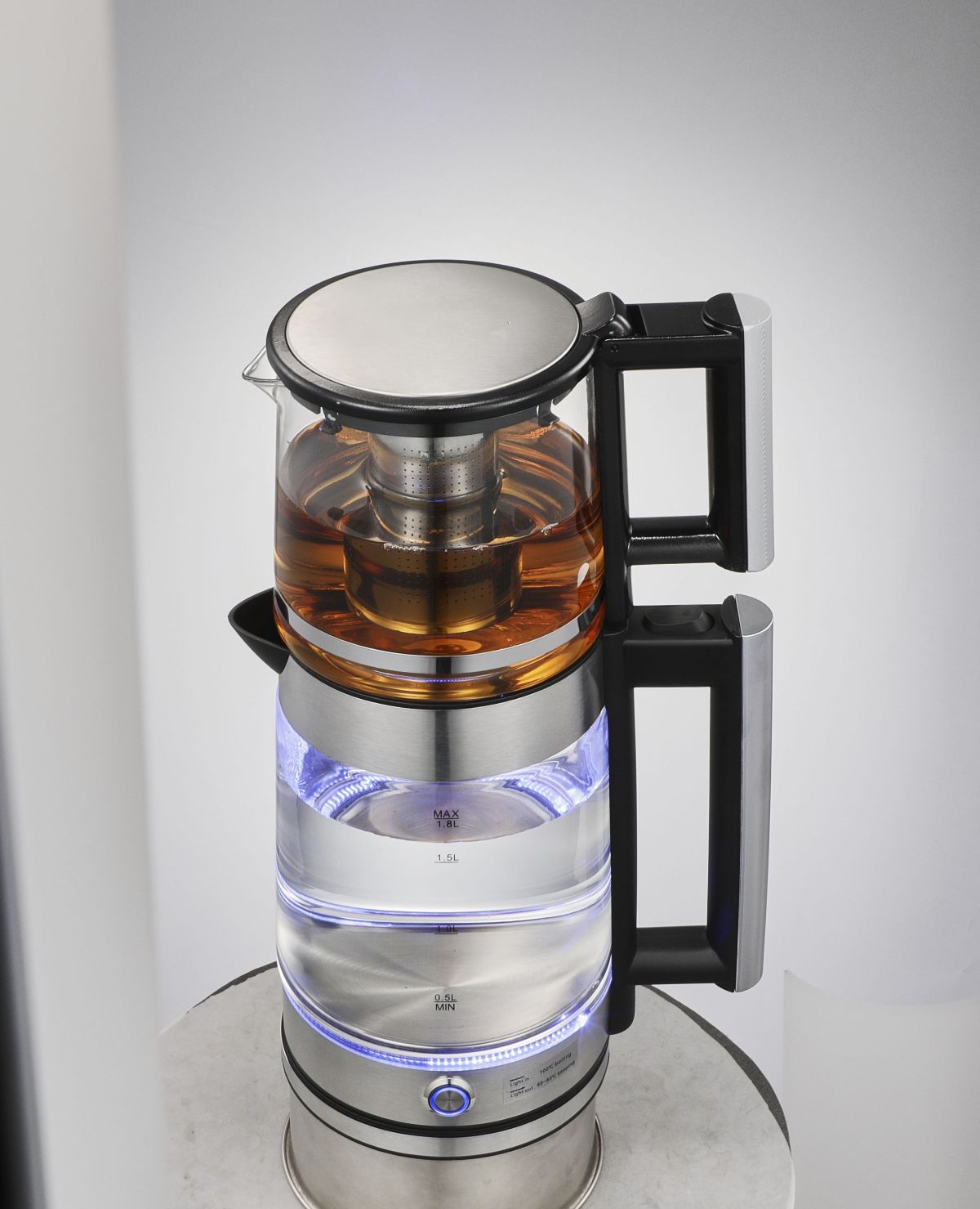 glass hot water kettle electric