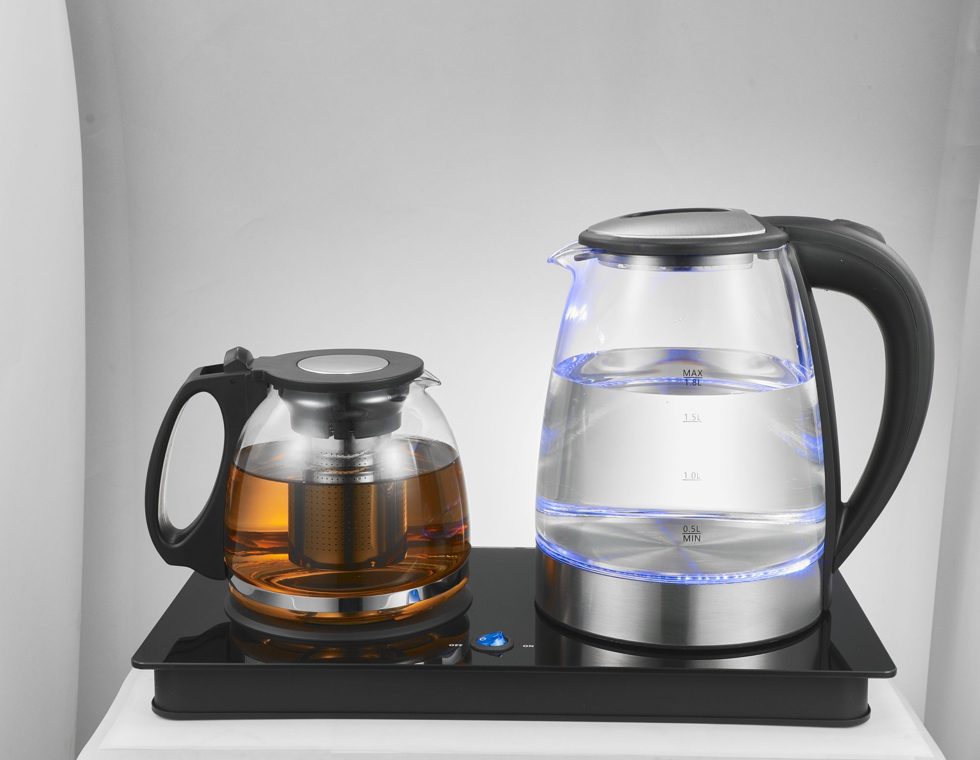 kettle with glass