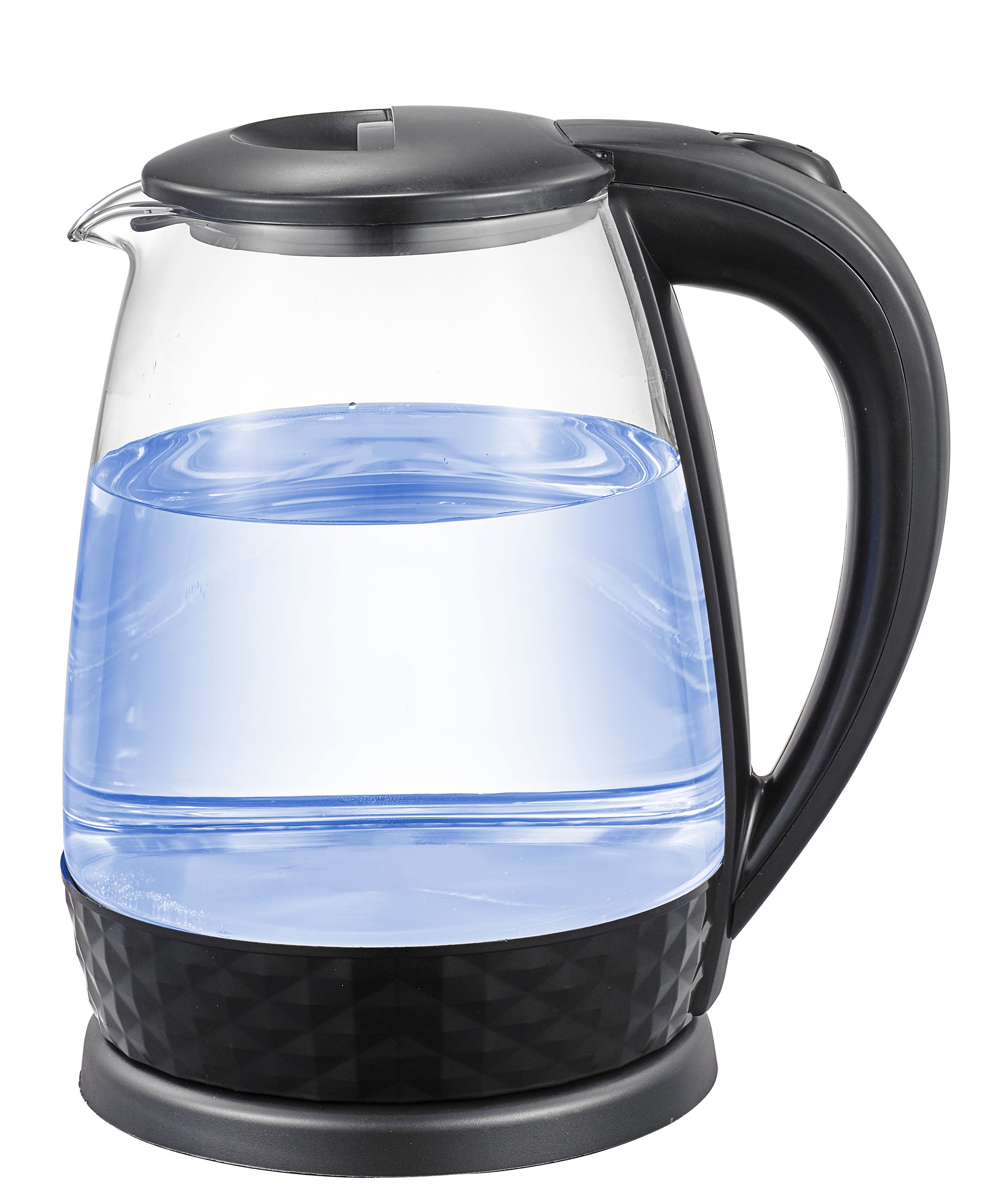 black electric tea kettle