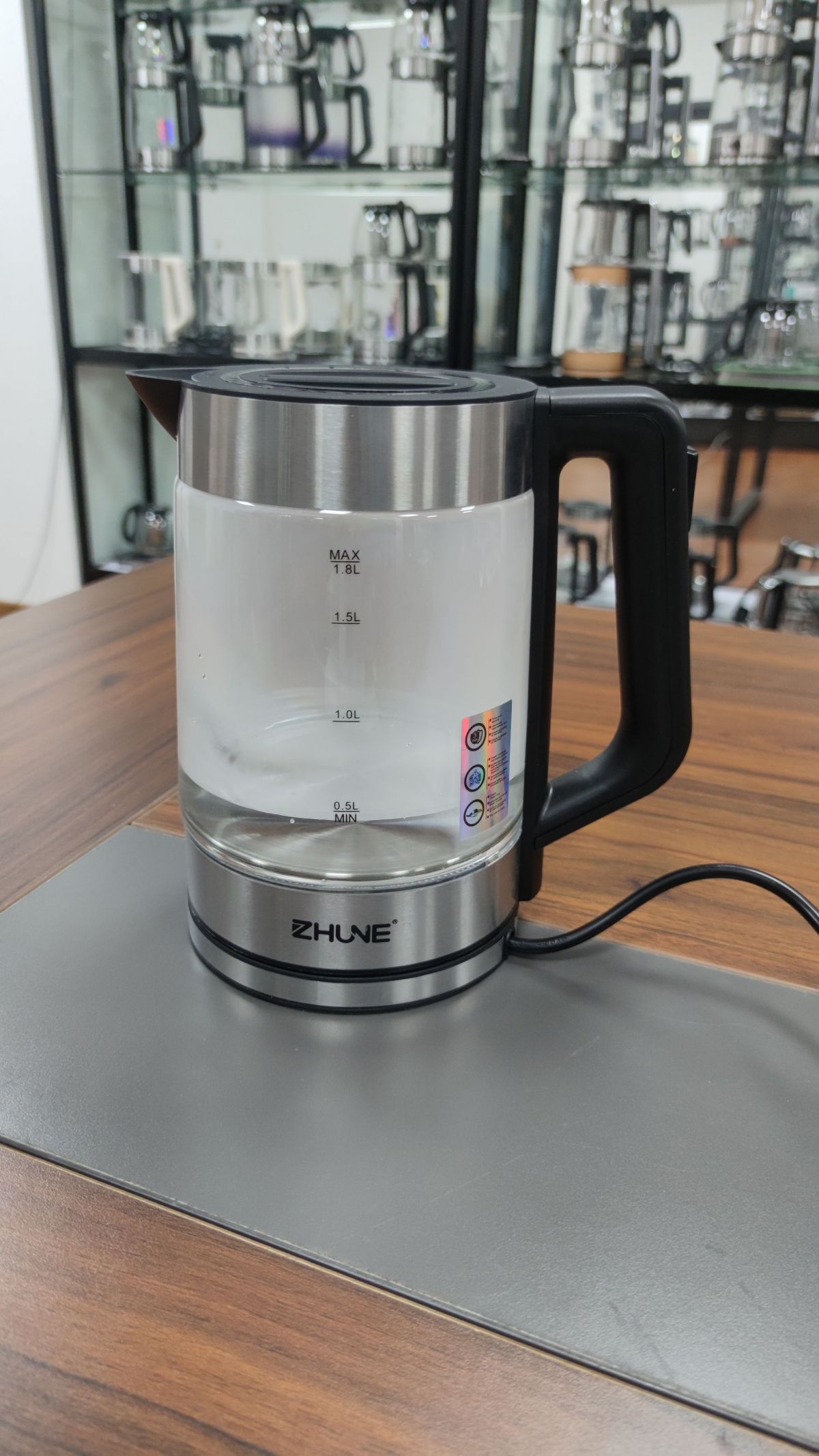 electric glass kettle and tea maker