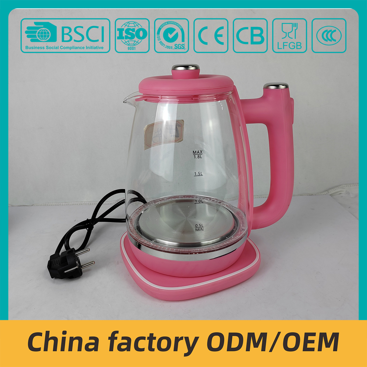 ZY-305 best pink tea kettle electric kettle suppliers