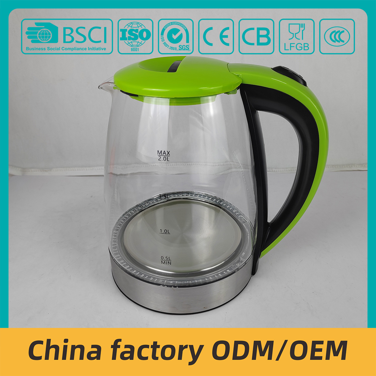 ZY-303 green kettle OEM  factory price