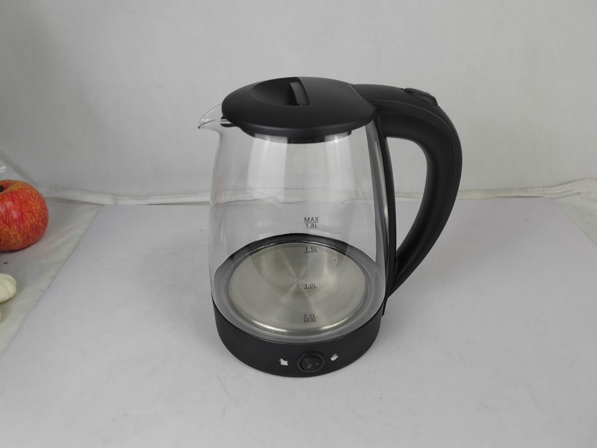 black electric tea kettle