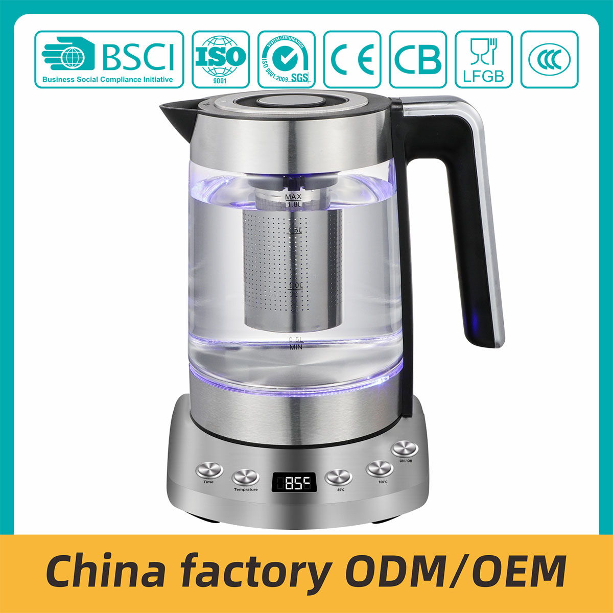 Factory Direct Good Quality Portable Travel Electric Kettle Small Steel  ZY-312+