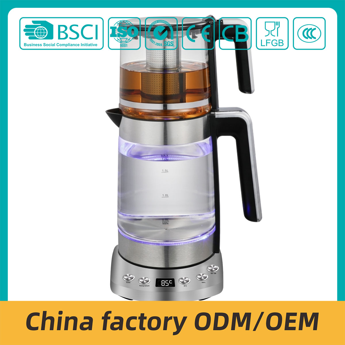 2 In1 Smart Automatic Stainless Steel Turkish Tea Machine