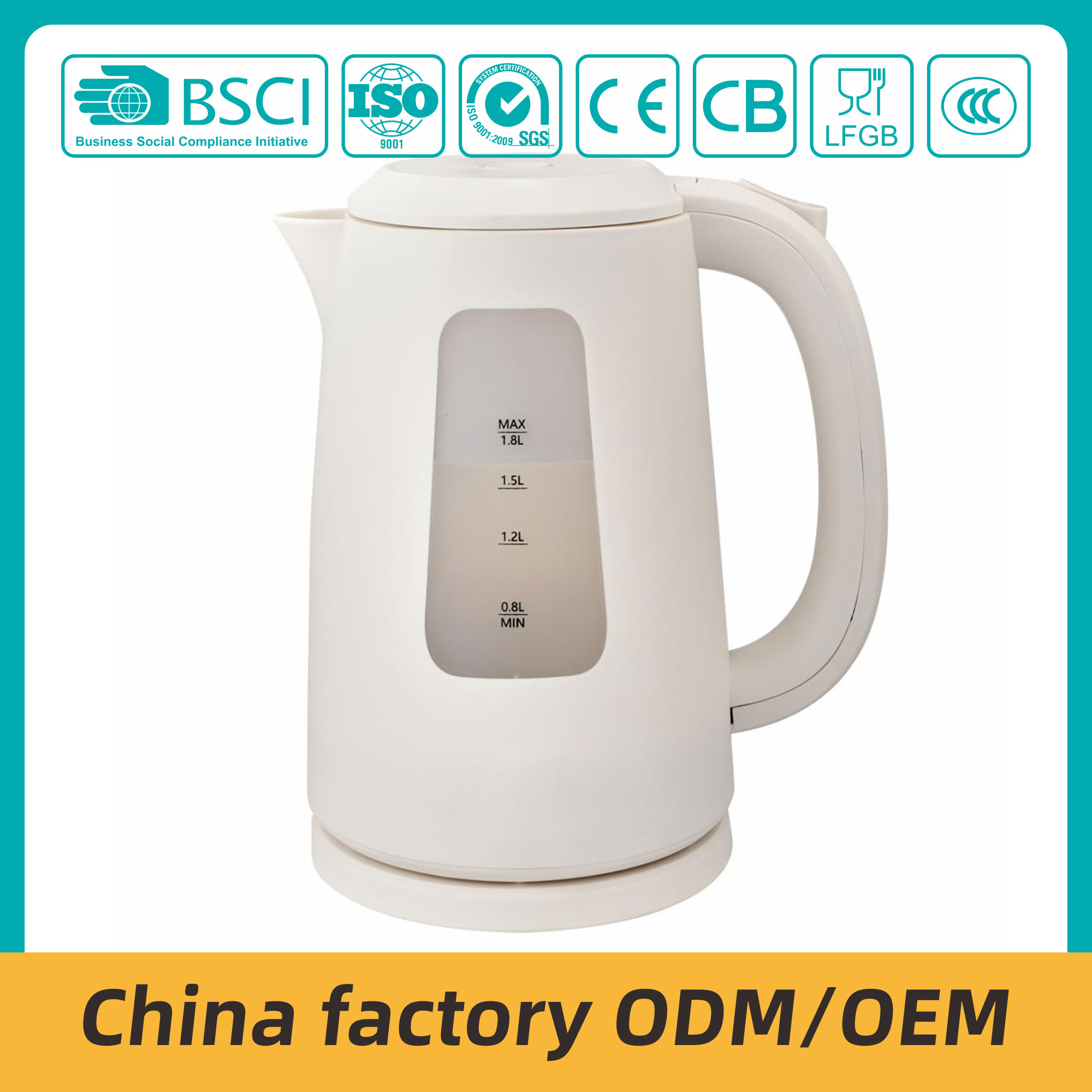 ZY-108 Plastic kettle New PP