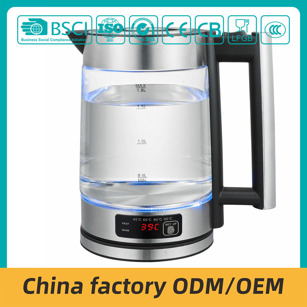 Display Electric Tea Kettle Temperature Control