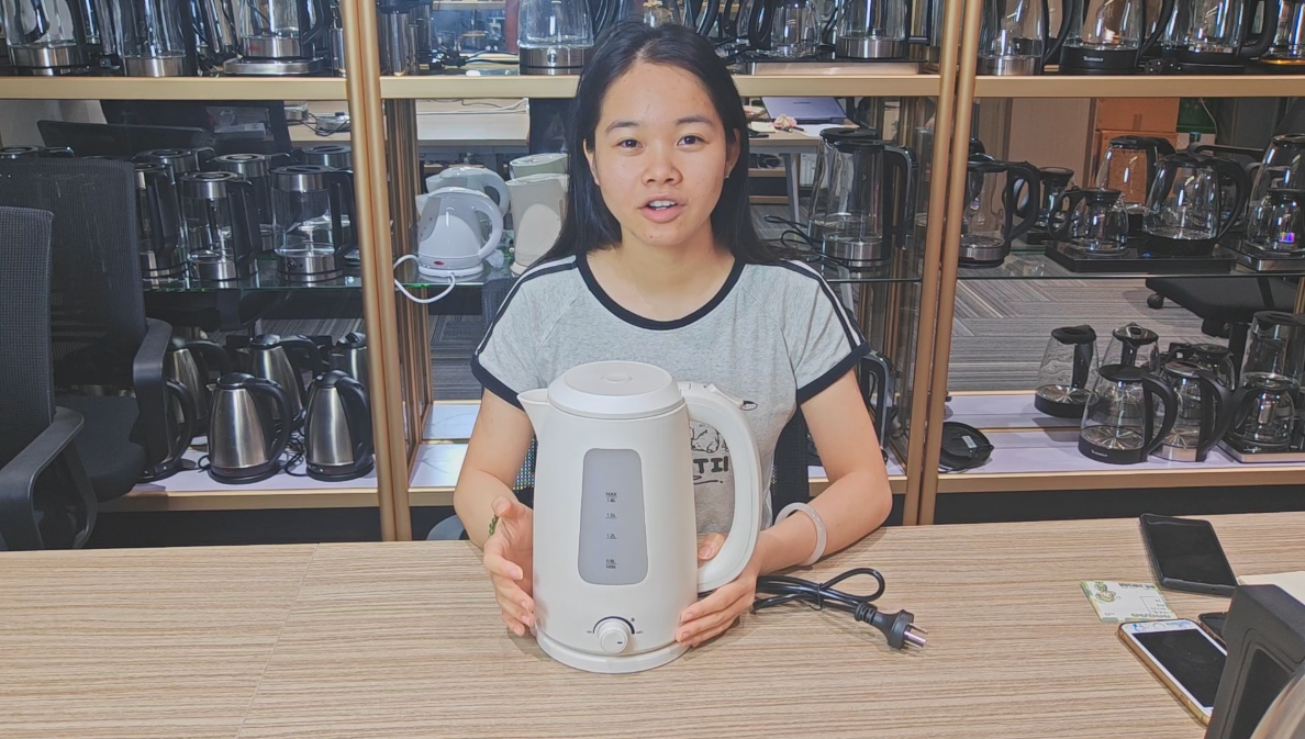 Chaleira elétrica de plástico ZY-108, fábrica na China
