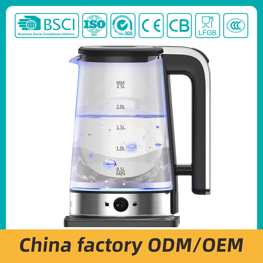 ZY-323 Black PP Electric Kettle 2.5L