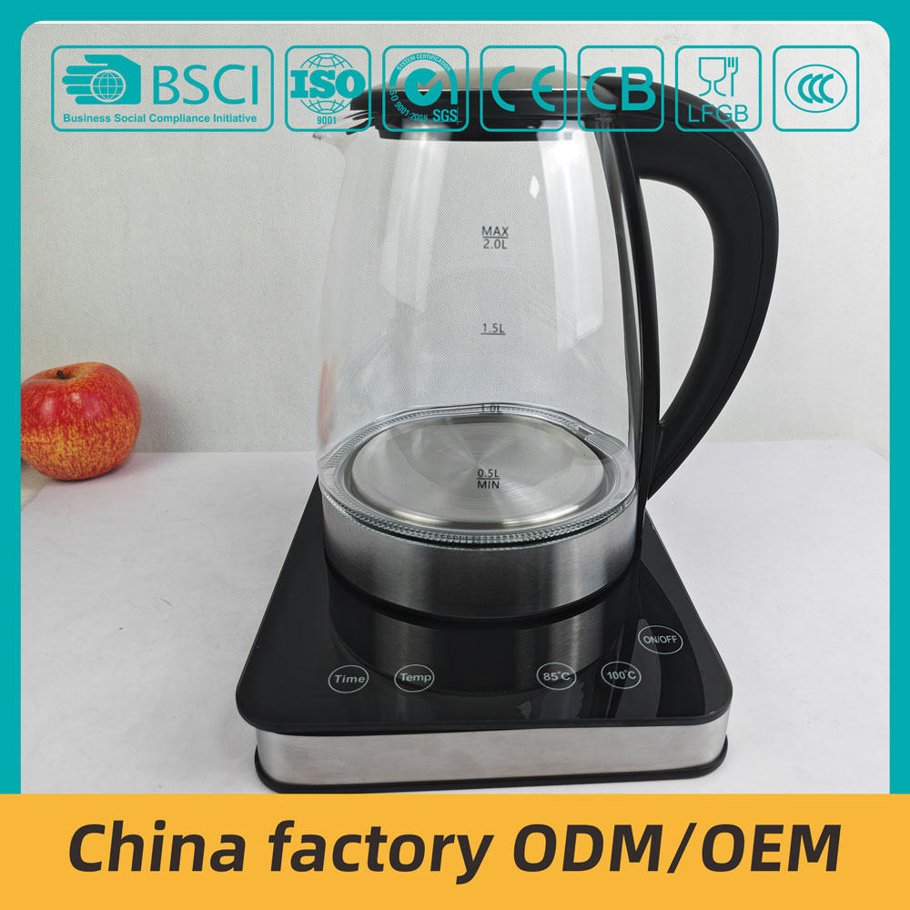 ZY-407+303 Electric Kettle Metal control base with timer and temperature selecti