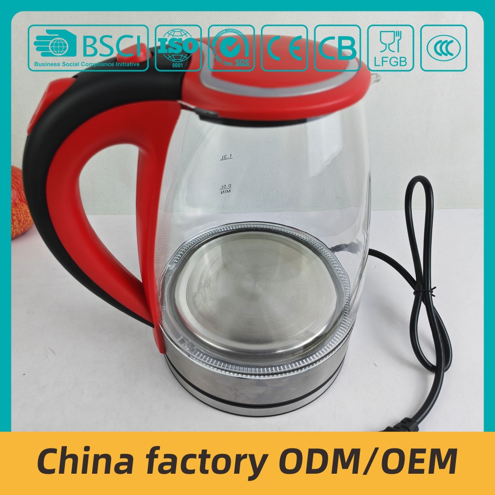 ZY-304 Color OEM RED Electric Kettle 110V 