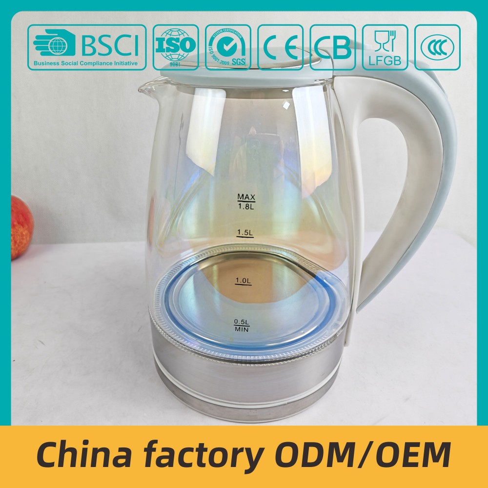 ZY-304 glass tea kettles  high borosilicated glass body